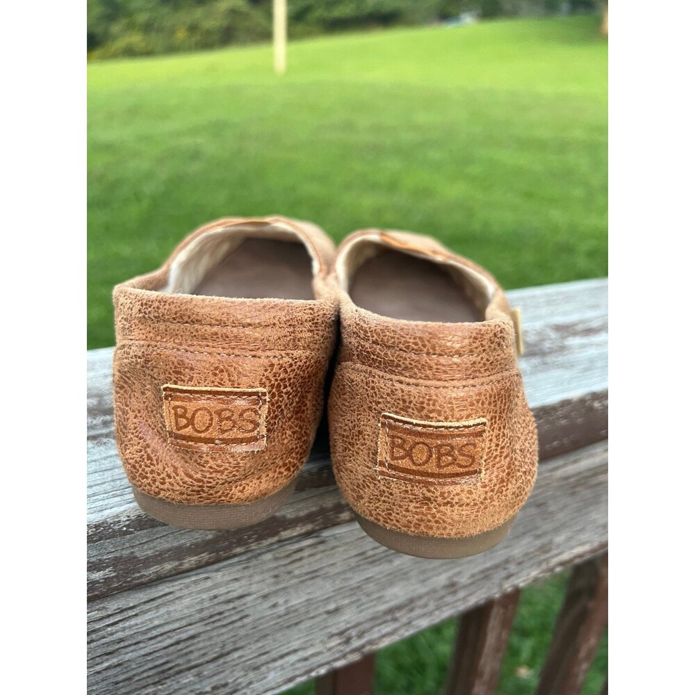 Skechers Bobs Flats Womens 8M Luxe Rain Dance Chestnut Slip On Memory Foam - Picture 4 of 6